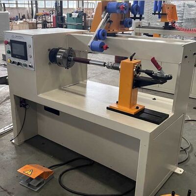 400mmの回転幅の自動コイルワイリングマシン,5x12mmのフラットワイヤトランスフォーマーコイルワイリングのための0.75kwのサーボモーター