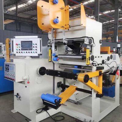 500mm箔導体ID、26rpm巻取り速度、銅またはアルミニウム導体対応の産業用トランスフォーマー箔巻線機